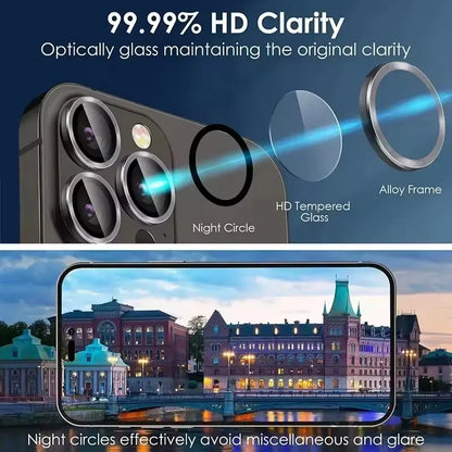 3Pcs Metal Lens Protector Glass for IPhone 16 13 12 11 14 15 Pro Max Mini Back Camera Lens Protection for IPhone 14 15 16 Plus