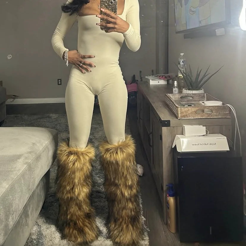 Cuissardes de Neige "Furry Punk" HSFUR – Chaleur Extrême &amp; Style Alternatif