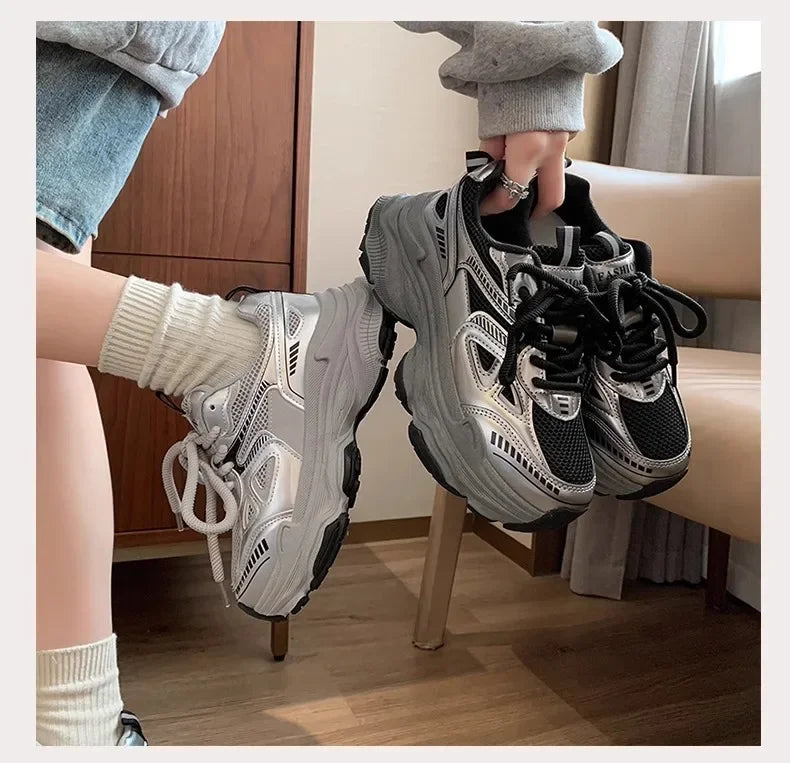 Sneakers Imperméables ROME YBQJOO 2025 – Confort Casual, Style Épuré &amp; Semelle Plat-Compensée