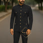 Ivory Formal Safari Suit Custom Made Indian Menswear for Wedding Groom Men's 2pcs Set Jacket Pants Slim Fit Party Dress