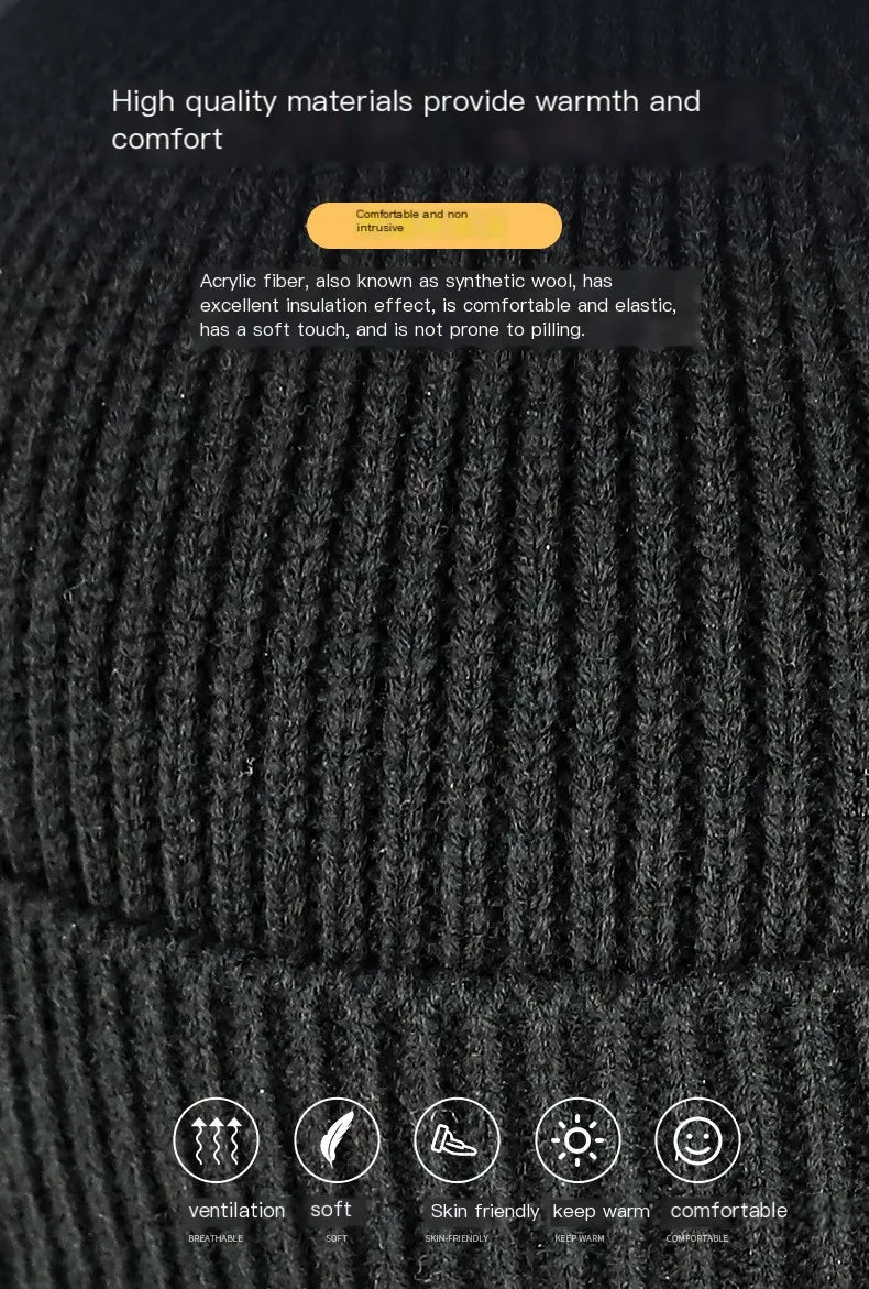 Wireless Bluetooth Earphone Hat Headset Rechargeable With Microphone Light  Weight Removable Keep Warm Listen Music Headphone
