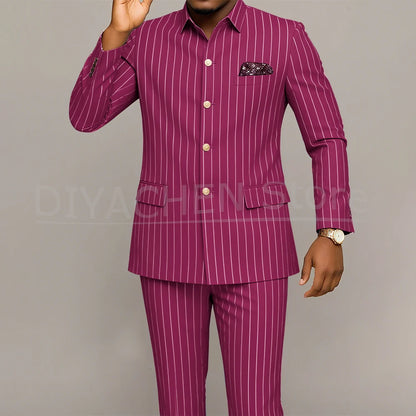 Costume Homme Slim Fit LAIDITYA – Simple Boutonnage, Style Smart Casual &amp; Sur-Mesure Artisanal
