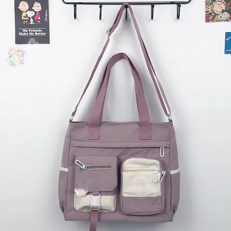 New Canvas Women Handbags Messenger Bag Youth Ladies Fashion Shoulder Tote Bag Versatile Female Crossbody Bags Pouch Pack Bolsas