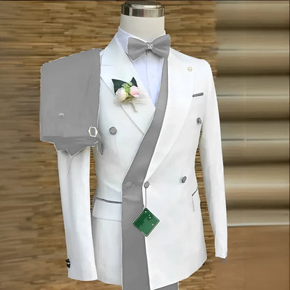 Costume de Mariage Ample Fnoexw – Style Formel, Confort Coton &amp; Braguette à Boutons