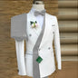 Costume de Mariage Ample Fnoexw – Style Formel, Confort Coton &amp; Braguette à Boutons