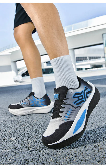 Marathon Men Running Shoes Carbon Board Sports Breathable Comfortable Athletic Air Cushion Women's Lightweight Nonskid Sneakers