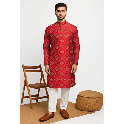 India Men Spring Shirt Tradition Kurtas Vintage Long Blouse
