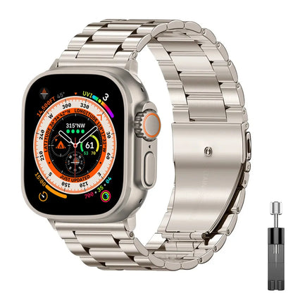 Stainless Steel titanium alloy Strap For Apple Watch Band Ultra 2 49mm 44mm 45mm 46mm 41mm Bracelet iwatch Series 6/7/8/9/10