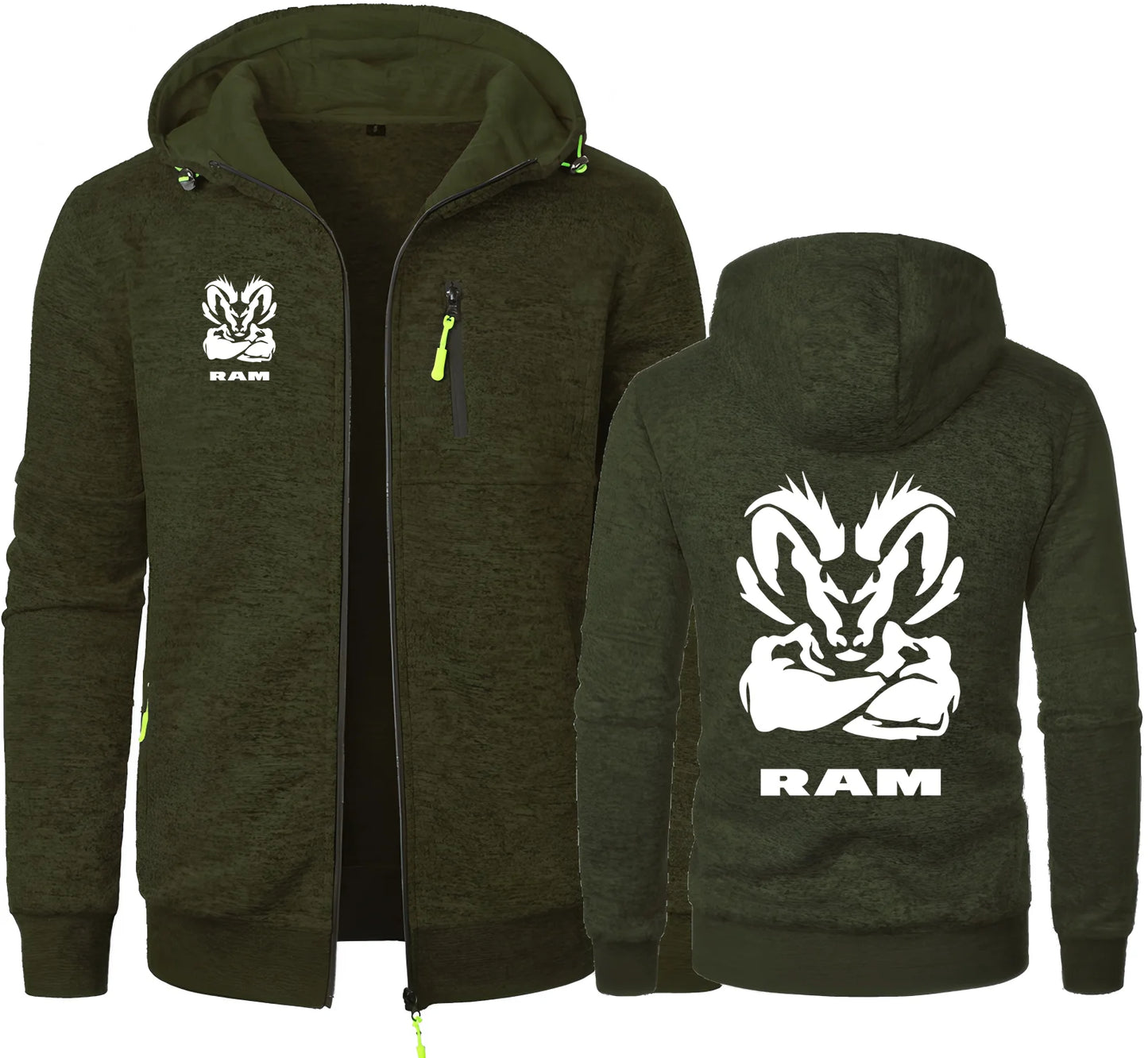 Novelty Ram 1500 Turbo Car Fans Men's Hoodies Sweatshirts DodgeLYED Jacquard Hoodie Men Hooded Male Hoody Man Sweatshirt