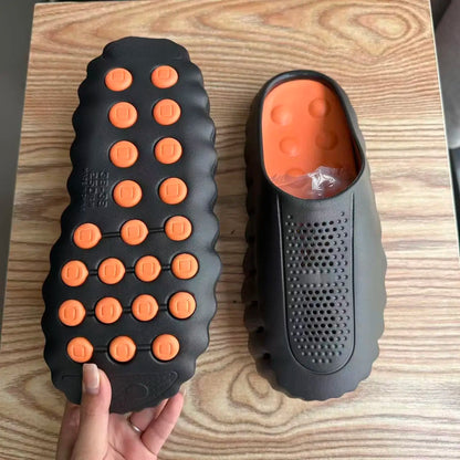 Men's Slippers Non-Slip Slides Fashion Massage Slippers Comfortable Women Slides Summer Sandals Outdoor Indoor Shoes Big Size