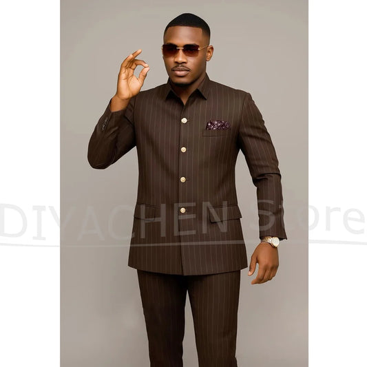 Costume Homme Slim Fit LAIDITYA – Simple Boutonnage, Style Smart Casual &amp; Sur-Mesure Artisanal
