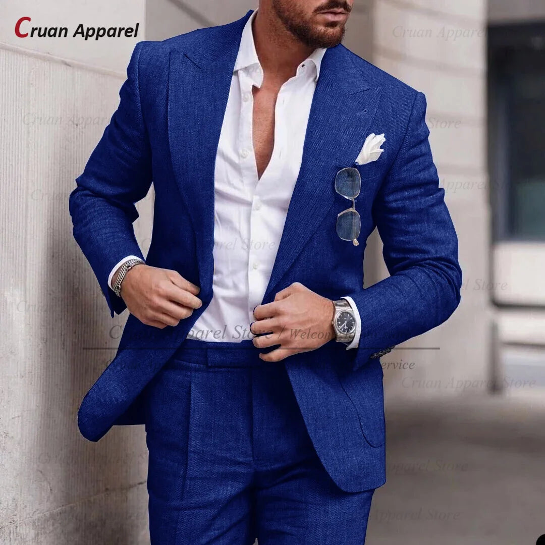 Costume Décontracté – Style Estival &amp; Confort en Lin