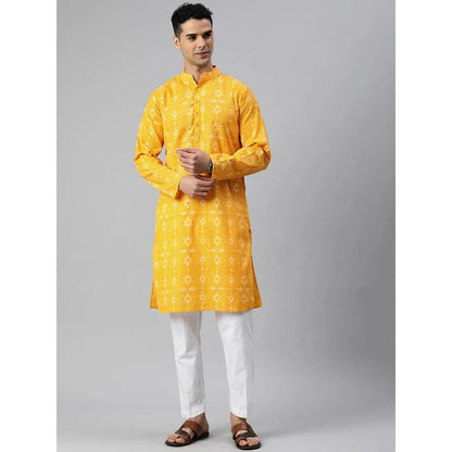 Vardha Regular Fit Kurta Mandarin Collar Long Suitable All Occasions Such Wedding Hari Raya Aidilfitri Prayer Wear Man