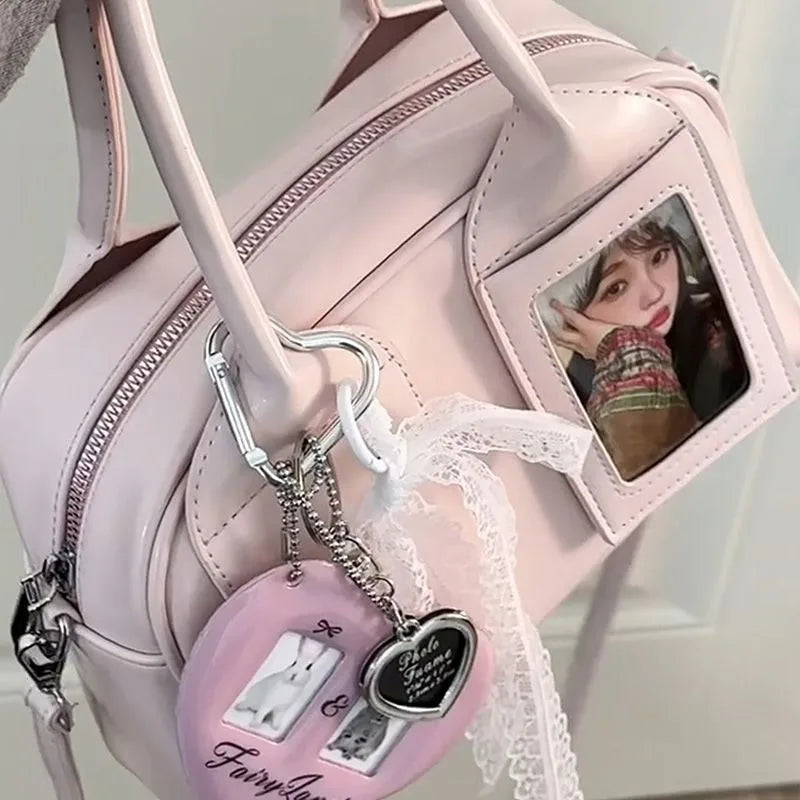 New Y2K Harajuku Shoulder Bag Women Korean Transparent Ita Bag Crossbody Bag Female Japanese Designer Trend Handbag Purse
