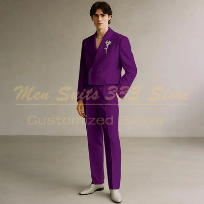 Costume Formel de Luxe KSDN – Double Boutonnage, Coupe Droite &amp; Sur-Mesure Premium