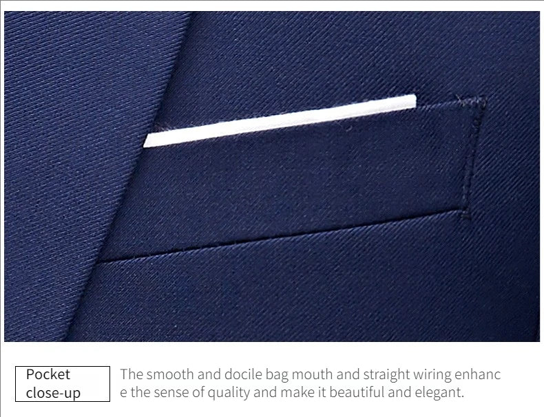 Men's 3 Piece Suit Set Wedding Solid Color Blazer Vest Pants Formal Business Dress Classic Tuxedo for Party Groomsmen