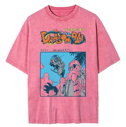 Débardeur Hip-Hop DRAGON BALL – Style Streetwear, Maille Coton &amp; Confort Four Seasons