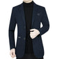 2026 Spring New Men's Blazer Business Casual Suit Jacket Middle Aged Male Fashion Office Wear Outerwear Top