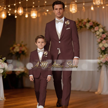 Costume de Mariage &amp; Banquet – Coupe Droite, Élégance Printemps-Automne (Origine France)