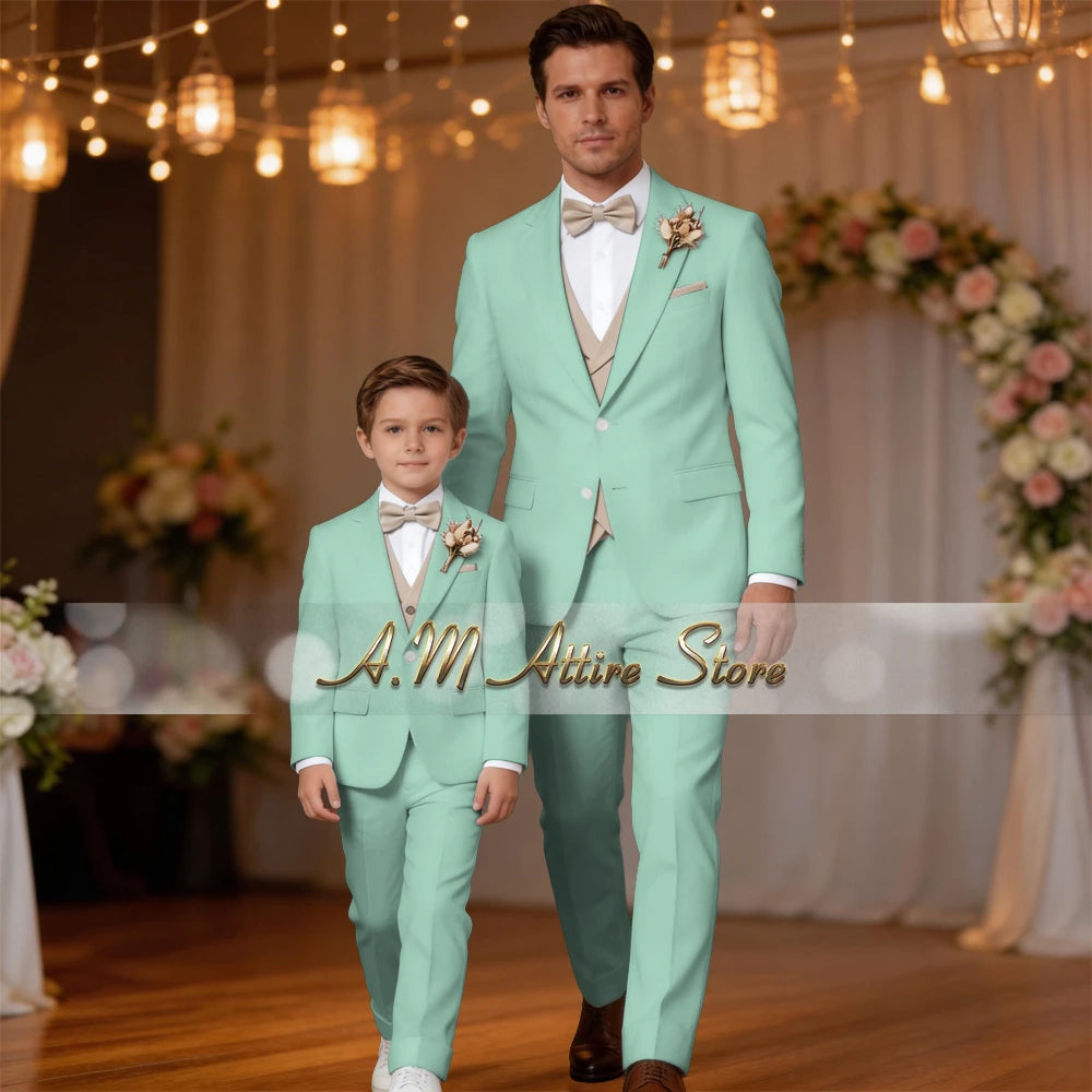 Costume de Mariage &amp; Banquet – Coupe Droite, Élégance Printemps-Automne (Origine France)