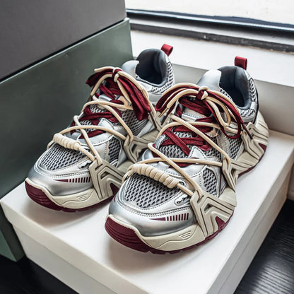 Men's Casual Running Shoes, Male Tennis Sneakers, Luxury Trainer, Race Breathable Shoes, Fashion Loafers