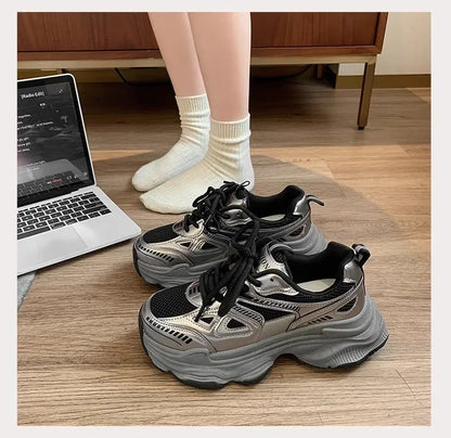 Sneakers Imperméables ROME YBQJOO 2025 – Confort Casual, Style Épuré &amp; Semelle Plat-Compensée