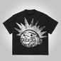 T-Shirt Géométrique en Coton Junior – Style Casual, Appliques &amp; Confort All Season