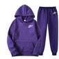 Ensemble Sport Co-ords Hoodie &amp; Pantalon – Style Preppy, Confort Élastique &amp; Toutes Saisons