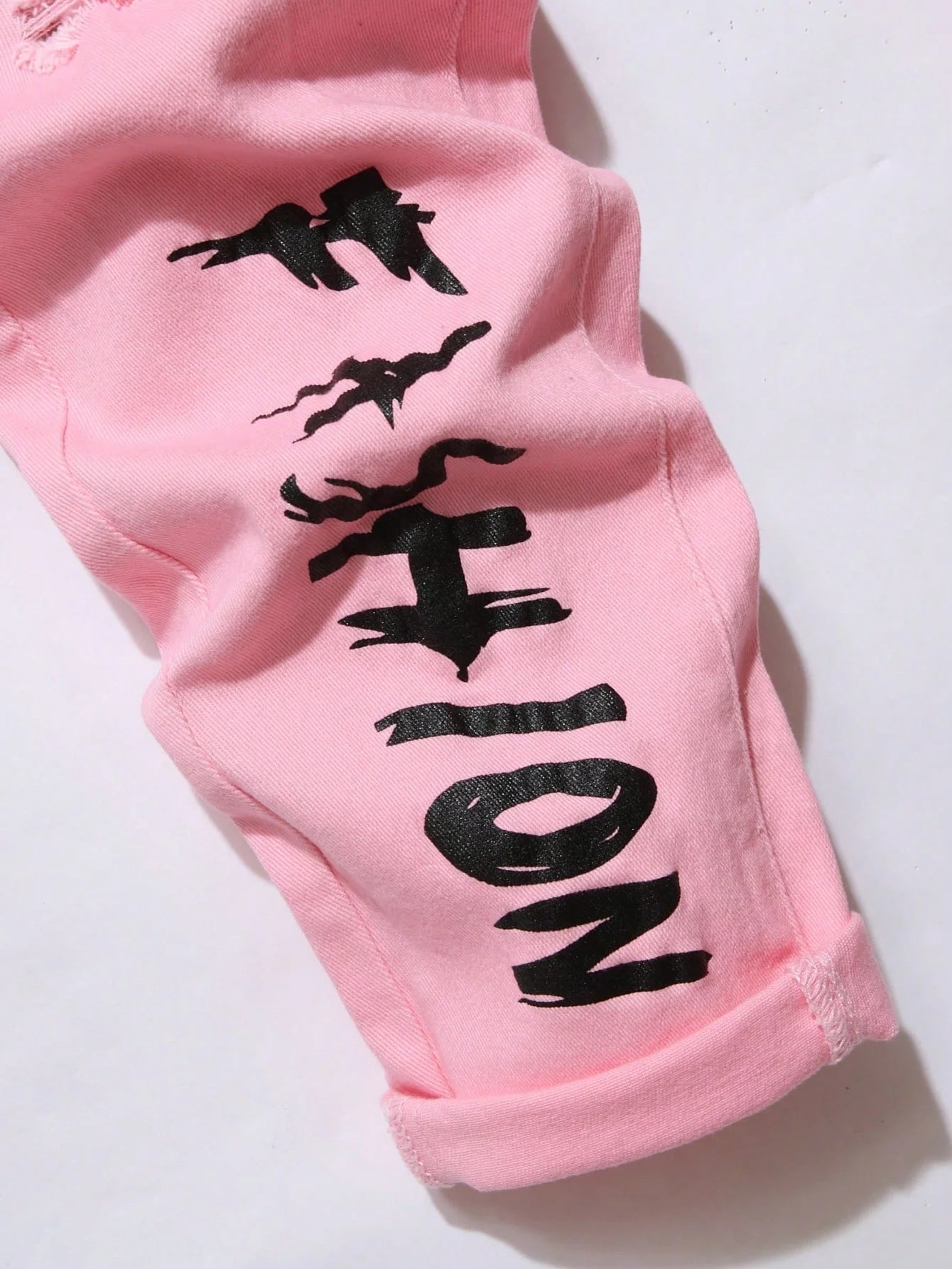 Jean Slim en Denim Lourd Stretch LVCCCI'S – Style Preppy &amp; Finitions Lettrées