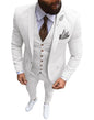 New Pink Men's 3 Pieces Suit Formal Business Notch Lapel Slim Fit Tuxedos Best Man Blazer For Wedding(Blazer+Vest+Pants)
