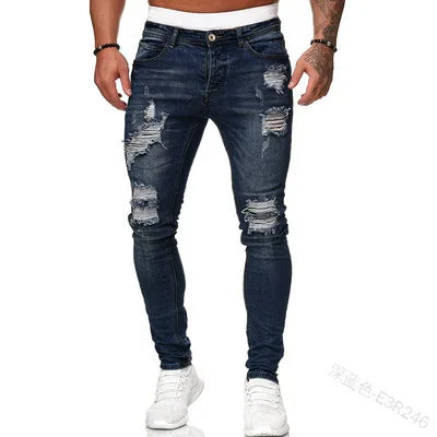 Jean Coupe Pencil en Denim Premium – Style Casual, Taille Basse &amp; Délavage Clair