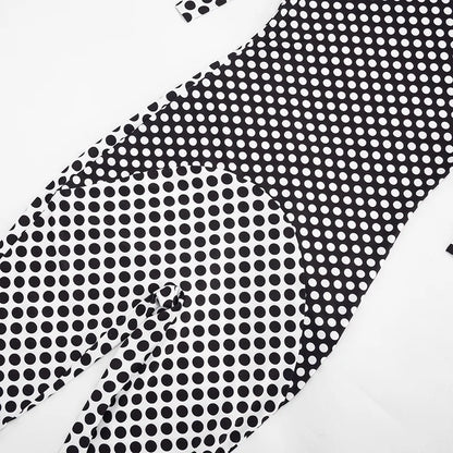 FAGADOER Color Patchwork Polka Dot Romper Retro Big Dot Bandage Halter Bodycon Jumpsuits Summer Streetwear Playsuits 2026 Trendy