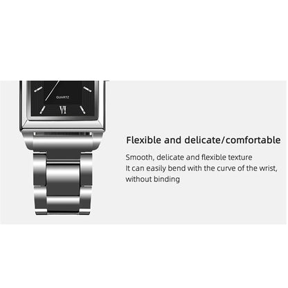 Top Brand Luxury Watches for Men Fashion Quartz Wristwatch Square Gold Stainless Steel Watch Band Business Clock Gold Watch