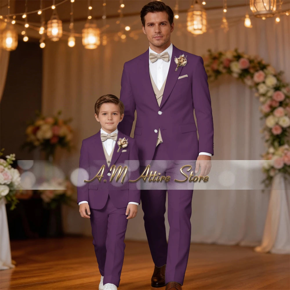 Costume de Mariage &amp; Banquet – Coupe Droite, Élégance Printemps-Automne (Origine France)