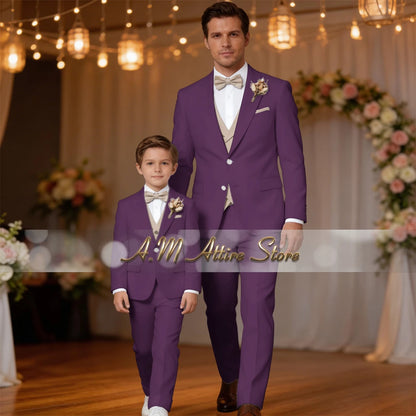 Costume de Mariage &amp; Banquet – Coupe Droite, Élégance Printemps-Automne (Origine France)