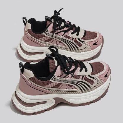 Summer new Retro casual breathable mesh women's shoes fashionable versatile shoes lightweight comfortable women's socks
