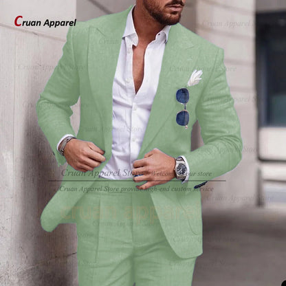 Costume Décontracté – Style Estival &amp; Confort en Lin