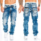 Jean Coupe Pencil en Denim Premium – Style Casual, Taille Basse &amp; Fini Adouci