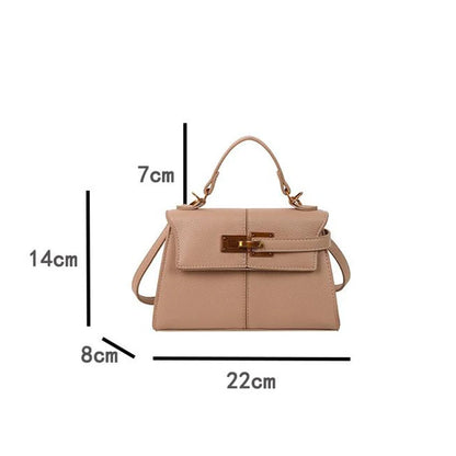 Brand Luxury Trapezoidal Clutch Bag Hardware Lock Design Square Bag Fashion Shoulder Handbag Crossbody Women Evening Clutches