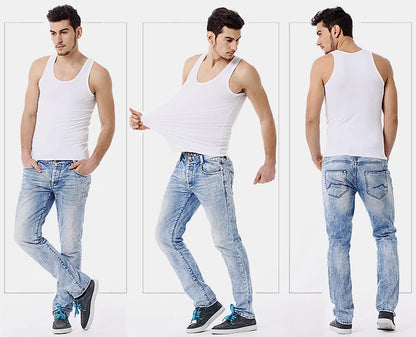 1/3 Pieces Men's Solid Color Basic Cotton Vest Youth Slim Exercise Sweat-absorbent T-shirt Middle-aged Comfortable Bottoming