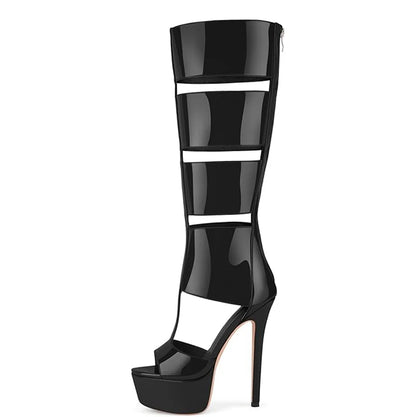 Summer sexy high heel platform  women sandal belt peep toe night party sandal