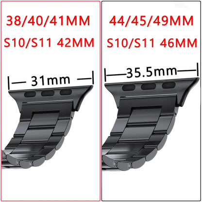 Stainless Steel titanium alloy Strap For Apple Watch Band Ultra 2 49mm 44mm 45mm 46mm 41mm Bracelet iwatch Series 6/7/8/9/10