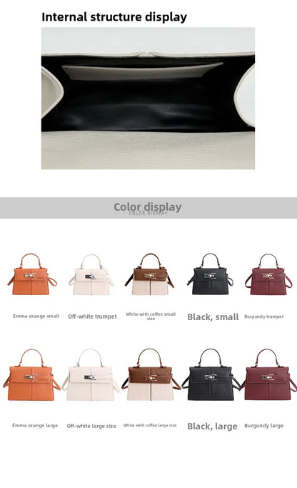 Elegant Versatile Ladies Crossbody Bag Handbag  Bag Fashionable Outgoing Small Handle Bag Commuting Style Detachable Strap