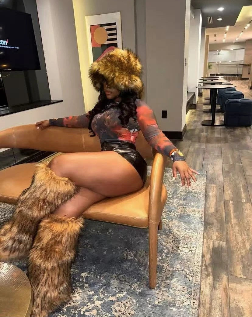 Cuissardes de Neige "Furry Punk" HSFUR – Chaleur Extrême &amp; Style Alternatif
