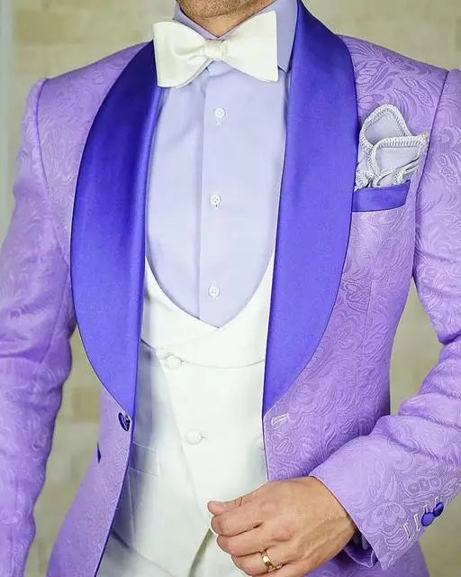 Men's Wedding Suit 2023 Italian Design Custom Black Smoking Tuxedo Jacket 3-piece Set (coat Vest Pants) Men's Groom Terno Suit