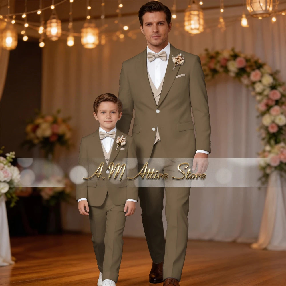 Costume de Mariage &amp; Banquet – Coupe Droite, Élégance Printemps-Automne (Origine France)