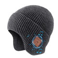 Wireless Bluetooth Earphone Hat Headset Rechargeable With Microphone Light  Weight Removable Keep Warm Listen Music Headphone