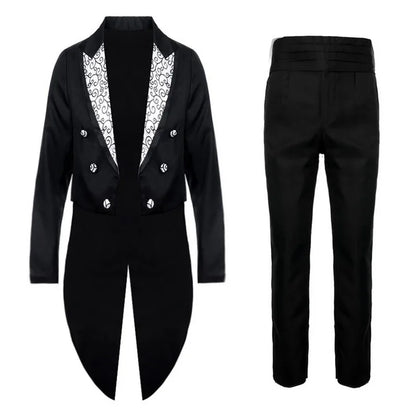 Costume Queue-de-Pie Homme "Classic Tuxedo" – Style Gothique &amp; Formel