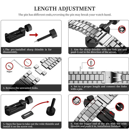 Stainless Steel titanium alloy Strap For Apple Watch Band Ultra 2 49mm 44mm 45mm 46mm 41mm Bracelet iwatch Series 6/7/8/9/10
