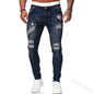 Jean Coupe Pencil en Denim Premium – Style Casual, Taille Basse &amp; Fini Adouci